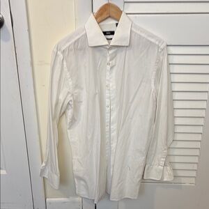 Boss White Dress Shirt Classic Formal Style